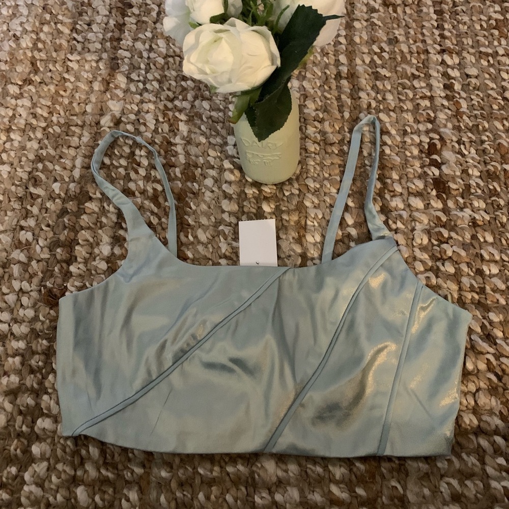 New Kimchi blue crop bra
